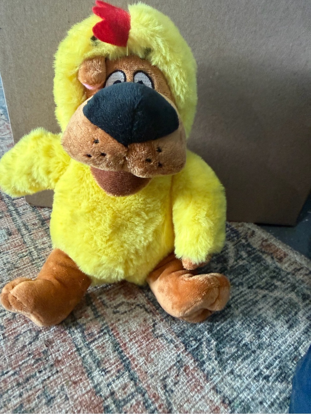 Scooby-Doo Dog Easter Chick Yellow Costume Plush Stuffed Animal Toy 8” Inch